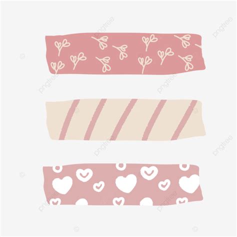 Um Conjunto De Cole O De Fita Washi Fofa Em Cor Pastel Para Decora O