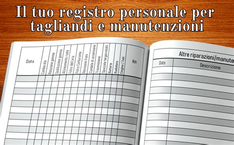 Amazon It Libretto Di Manutenzione Auto Registro Per Tenere Traccia