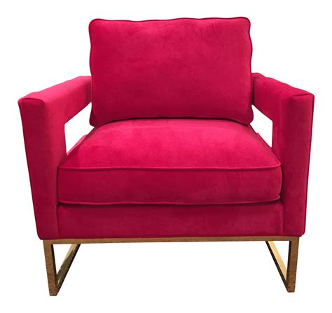 New Hot Pink Velvet Chair Chairish