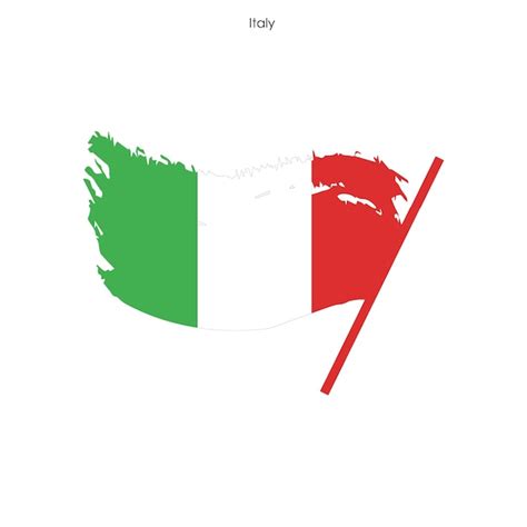 Vector de bandera de italia | Vector Premium