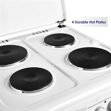 Super General Freestanding Electric Cooker 4 Hot Plates Stainlesssteel