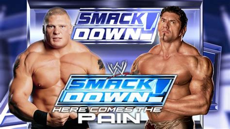 Brock Lesnar Vs Batista WWE SmackDown Here Comes The Pain YouTube