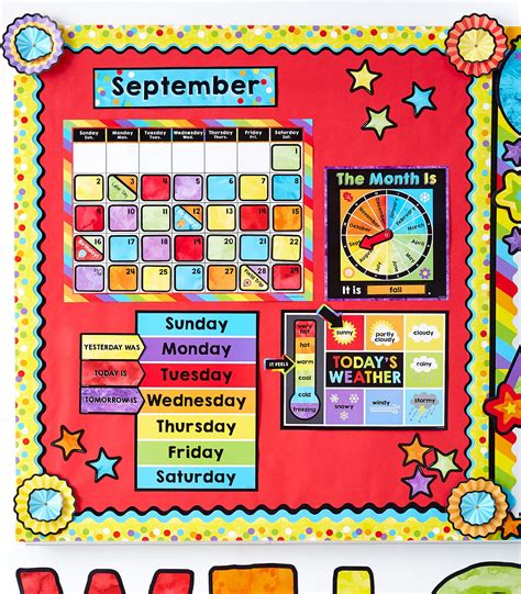 Carson Dellosa Celebrate Learning Calendar Bulletin Board Set Boho