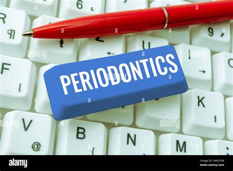 Leyenda Conceptual Periodoncia La Palabra Para Una Rama De La