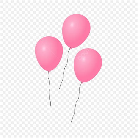 Pink Birthday Balloons Clip Art