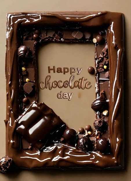 Premium PSD | Luxurious Chocolate Day Celebration with Sculpted Leaf ...