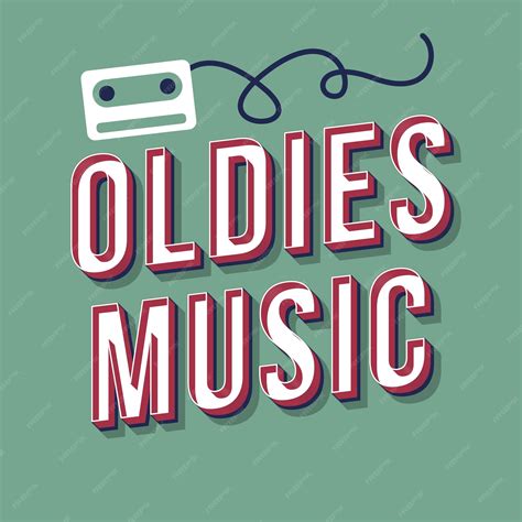 Premium Vector Oldies Music Vintage 3d Vector Lettering