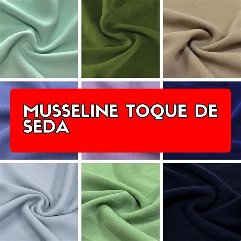 Musseline Toque De Seda - 7 Metros Tecido Musseline Toque de Seda (7m x 1.50m) | Shopee Brasil