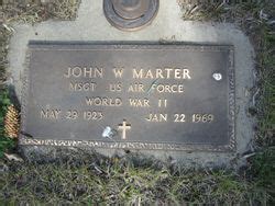 John William Jack Marter 1923 1969 Mémorial Find a Grave