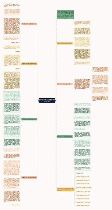 四年级以节日为话题作文600字7篇思维导图编号c1438159 Treemind树图