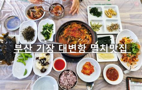 부산 기장 대변항 멸치쌈밥 맛집 모음장군멸치회촌 용암할매횟집 초원횟집 파도횟집 거북이횟집 광진활어횟집대변항