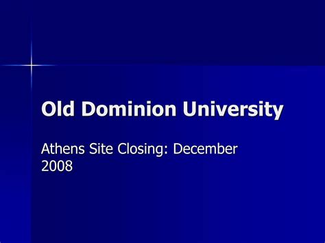 Old Dominion University Ppt Download