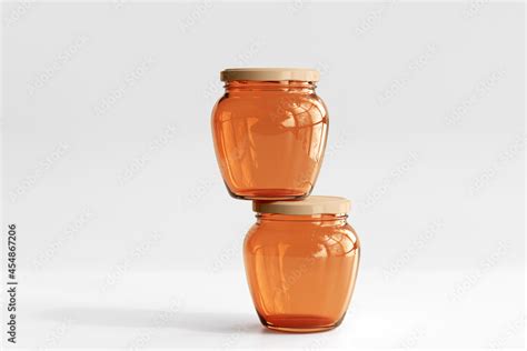 Amber Glass Jar Stock Photo | Adobe Stock