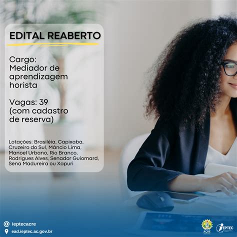 Ambiente Virtual de Aprendizagem do IEPTEC ATENÇÃO MAIS UM EDITAL