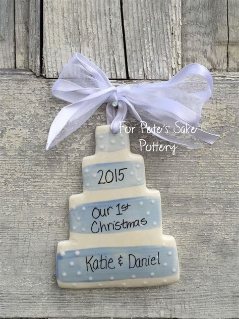 Personalized Wedding Ornament By Forpetessakepottery On Etsy