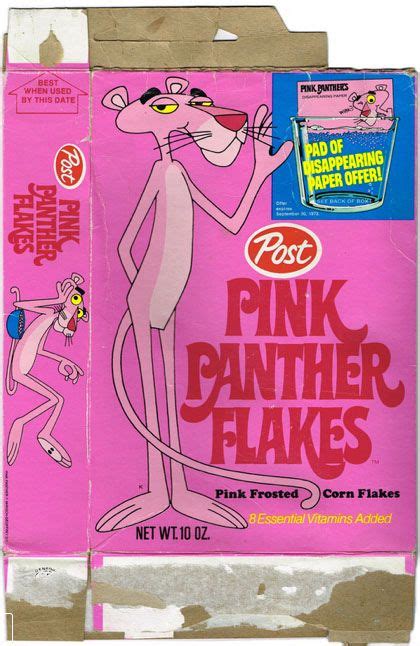 Pink Panther Flakes Vintage Packaging Cereal Brands Pink Panthers