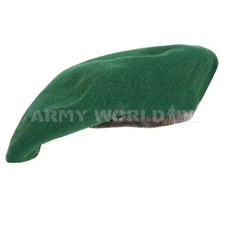 Beret Wojskowy Bundeswehr Zielony Oryginał Demobil II Gatunek used II