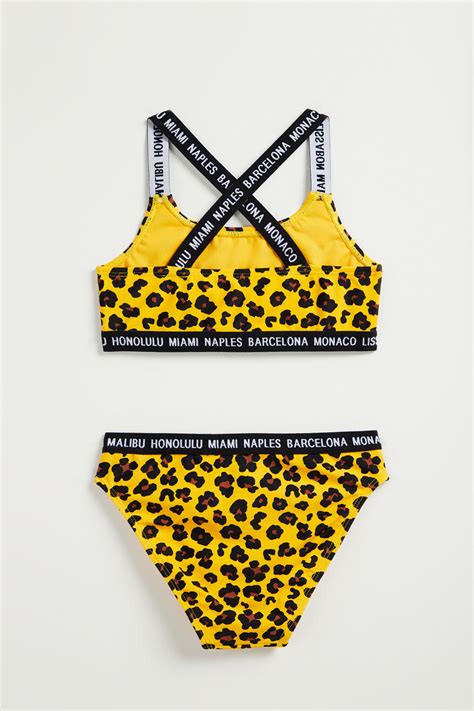 Meisjes Bikini Met Tapedetail Wefashion