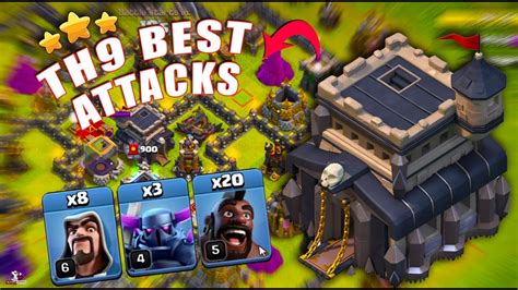 Th9 Best Attacks Strategies In Clash Of Clans Pekka Hog Attack Strategy 2024 Clashofclans