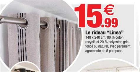 Promo Le Rideau Linea Chez Bazarland Icatalogue Fr