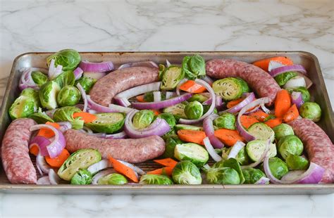 Sheet Pan Sausage And Vegetables Once Upon A Chef