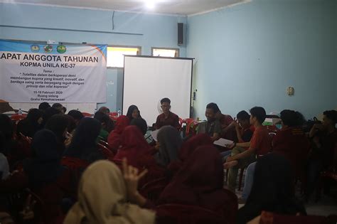 Rapat Anggota Tahunan Rat Kopma Unila Ke Xxxvii Tahun Buku