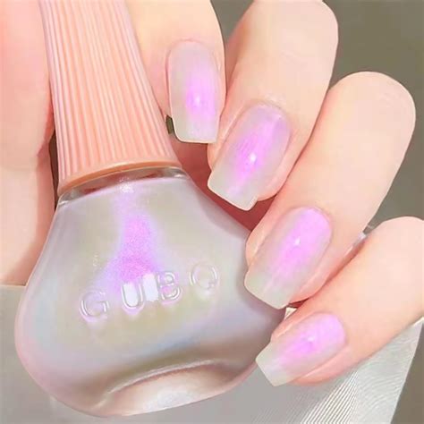 Douborq Glitter Nail Polish Mermaid Pearl Long Lasting Sequins Nail Art