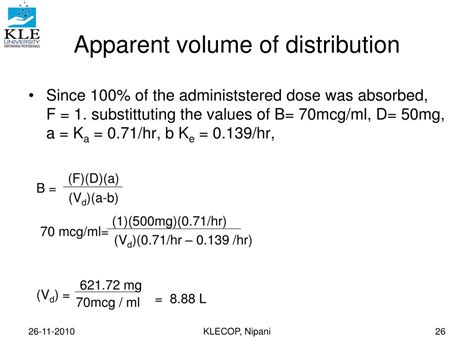 Ppt Pharmacokinetics Calculations Powerpoint Presentation Free