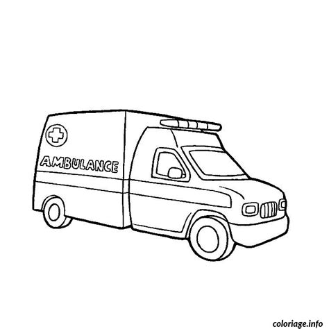 Coloriage Camion Ambulance Dessin Camion Imprimer