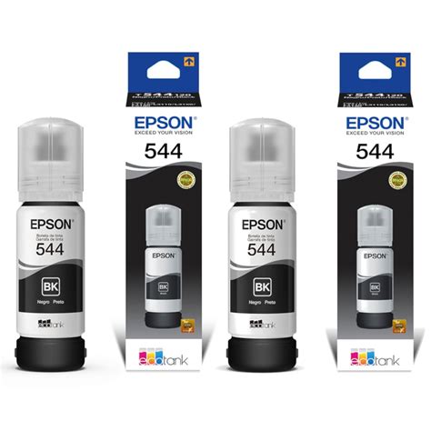 Ripley TINTA EPSON 544 PACK DE DOS BOTELLAS T544 TINTA NEGRA