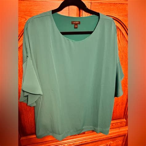 J Jill Tops Jjill Blouse Never Worn Teal Blue Looks Green In Photo