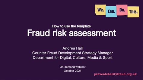 How To Use The Fraud Risk Assessment Template Prevent Charity Fraud