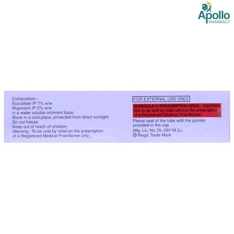 Sucral Mu Ointment 5 Gm Price Uses Side Effects Composition Apollo Pharmacy