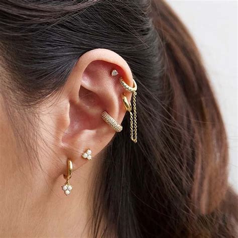 Gold Ear Cuff No Piercing Cuff Earrings