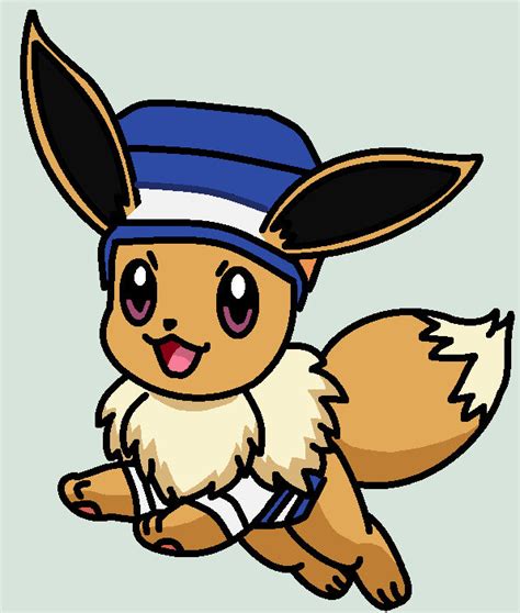 My Male Eevee Jumping With Outfit On By Twidashfan1234 On Deviantart