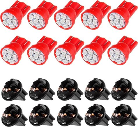 Amazon Cciyu 10pcs Instrument Panel Dash LED Light Bulbs Sockets