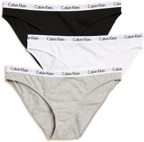 Calvin Klein Women S Carousel Logo Cotton Stretch Bikini Panties Pack