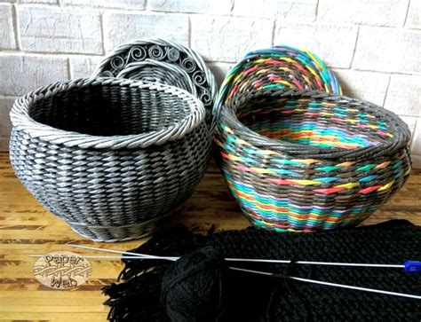 Плетеный горшочек зимняя серия | Paper basket, Wicker baskets, Wicker