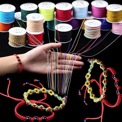 10M Colorful Strong Elastic Crystal Beading Cord 1mm For Bracelets