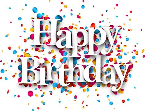 Paper happy birthday confetti sign. Stock Vector Image by ©Maxborovkov #64831149