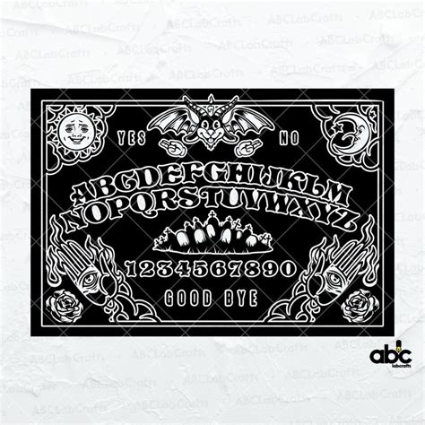 Ouija Board Svg File Halloween Svg Creepy Svg Dead Spirit Board Game ...