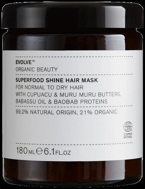 Evolve Organic Beauty Superfood Shine Hair Mask 180 Ml Sokos Verkkokauppa