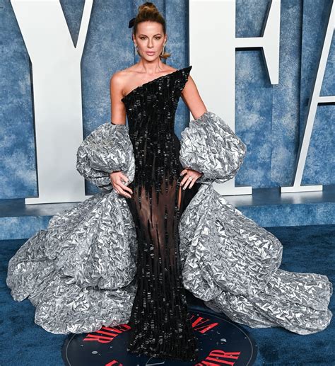 Kate Beckinsale Rocks Futuristic Naked Dress At Fashion Trust Us