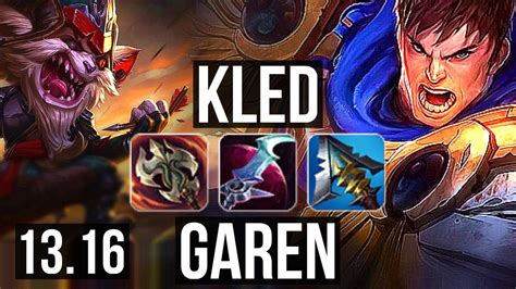 Kled Vs Garen Top 11 1 14 1 9m Mastery Rank 7 Kled 1000 Games