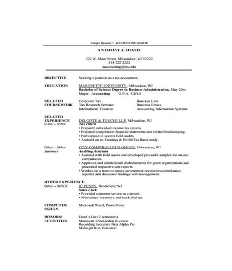 7+ Accountant Resume Templates - Free Word, PDF Document Download