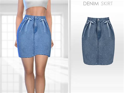 The Sims Resource Denim Skirt