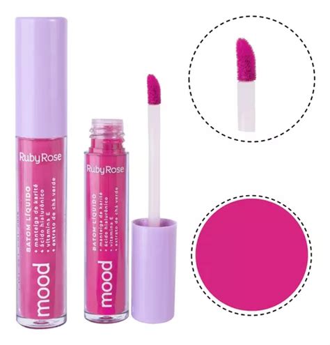 Batom Matte Líquido Nude Ruby Rose Longa Duração MercadoLivre