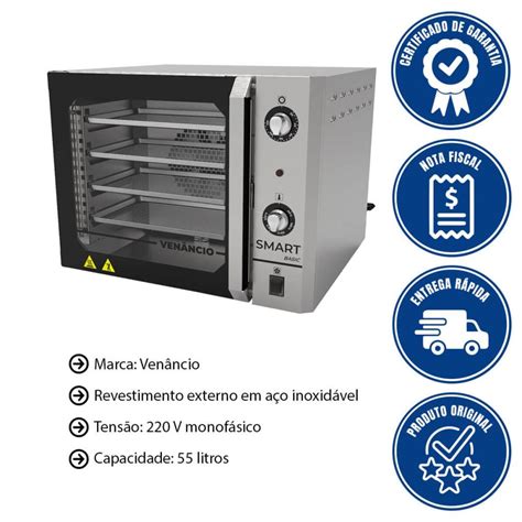 Forno Industrial Convector Ven Ncio El Trico Smart Basic Esteira