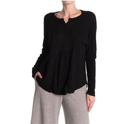 Gibson Tops Nwt Gibsonlook Black Dolman Mixed Rib Waffle Knit