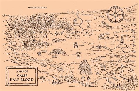 Camp Half Blood Map Helden Des Olymp Percy Jackson Helden